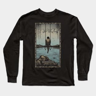 The Depressed Tarot Card Art Long Sleeve T-Shirt